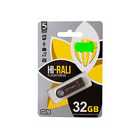 Флеш накопичувач USB 32Gb Hi-Rali Shuttle, Black, USB 2.0 (HI-32GBSHBK)
