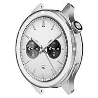 Безель металевий для смарт годинника Xiaomi Watch S3/S4 Silver-2 + захисне скло, фото 3