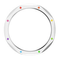 Безель металевий для смарт годинника Xiaomi Watch S3/S4 Silver-multicolor + захисне скло, фото 5