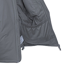 Куртка тактична зимова Helikon Level 7 Climashield Apex Shadow 100g Grey KU-L70-NL-35-B06 з капюшоном, фото 6