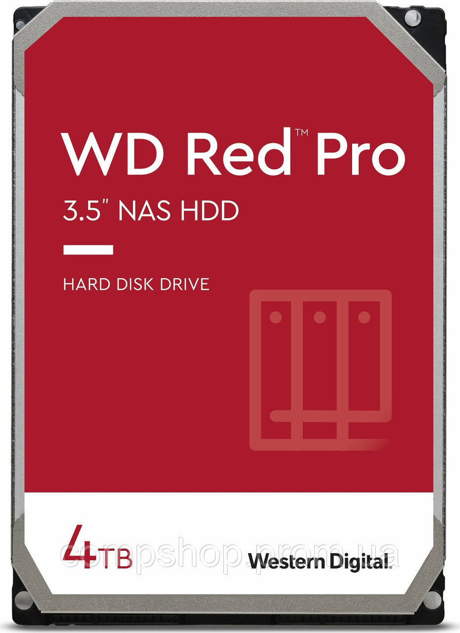 Жорсткий диск 3.5"   4TB  Western Digital WD Red Pro  (256MB, 7200rpm, SATA 6Gb/s) (WD4005FFBX) (код 143961), фото 1