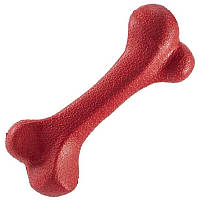 Іграшка для собак Кістка гумова червона 10 см 36 г