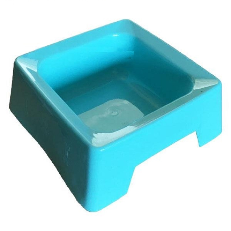 Миска для собак пластикова квадратна 15*15*6 см внутр 10*10*4 см, фото 1