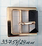 Пряжка 33754 нікель у чорний лак 24мм пряжка+наконечник, фото 3