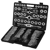 Набір мітчиків та плашок М2 М18, набір для нарізування різьблення внутрішнього та зовнішнього, 110 інструментів