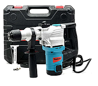 Бочковый сетевой перфоратор в кейсе Makita HR550Z , строительные бочковые перфораторы