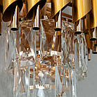 Сучасне кришталеве бра на 2 лампи E14 колір каркасу золотий D-0112-2W-GD+SGD, фото 3