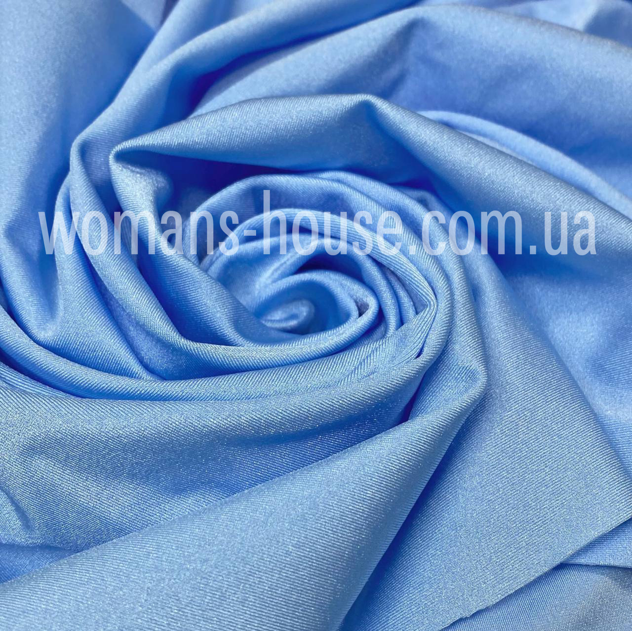 Тканина Біфлекс блискучий Блакитний ніжний, фото 1