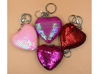 Брелок-підвіска Серце в паєтки