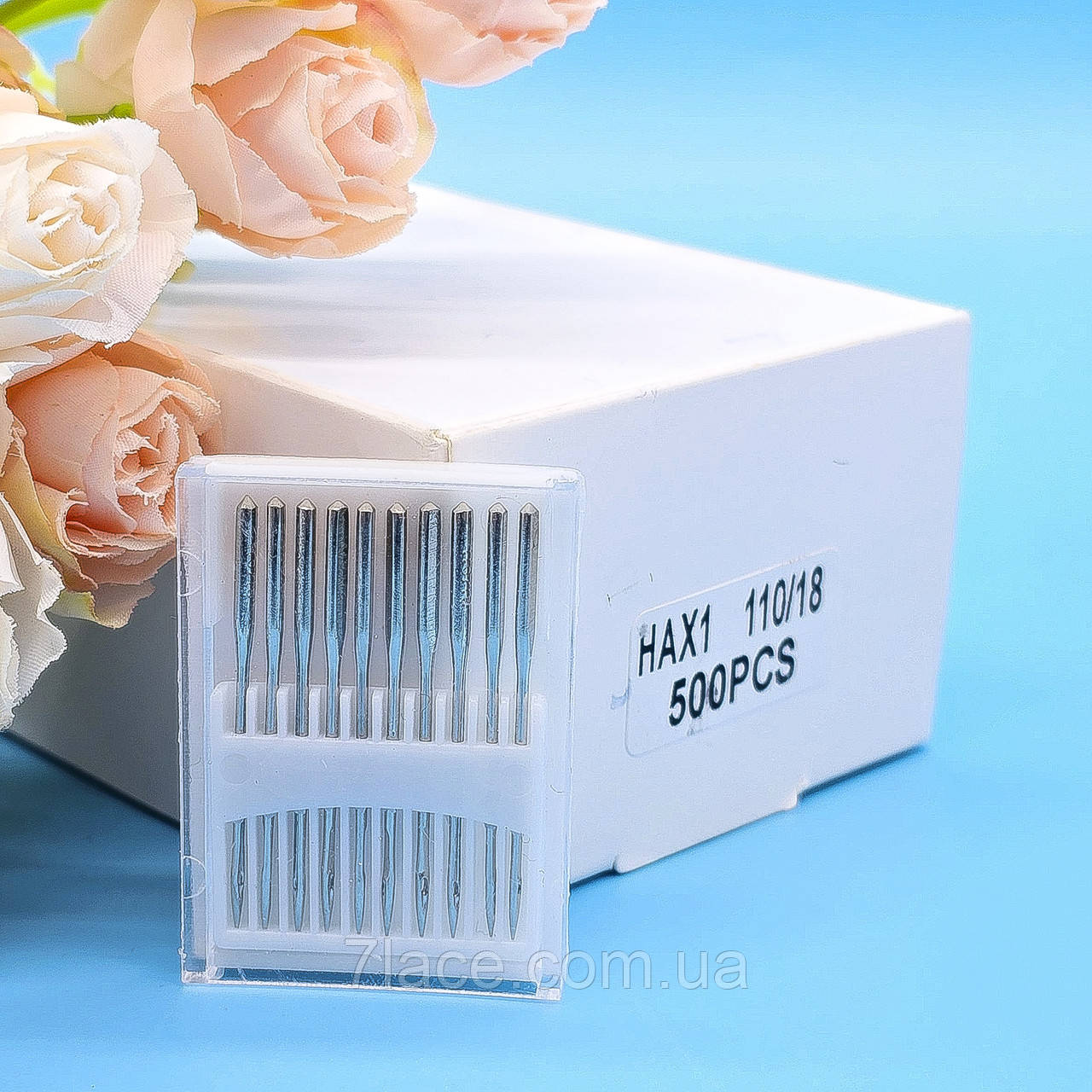 Голки для побутових швейних машин HAx1 110/18 / у пластині 10 штук, фото 1