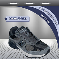 Остання пара! 44 Чоловічі кросівки натуральний замш з текстилям Весна/Осінь на кожен день Сірі