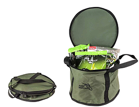 Відро для прикормки з кришкою 11л сумка для прикормки Проф-монтаж