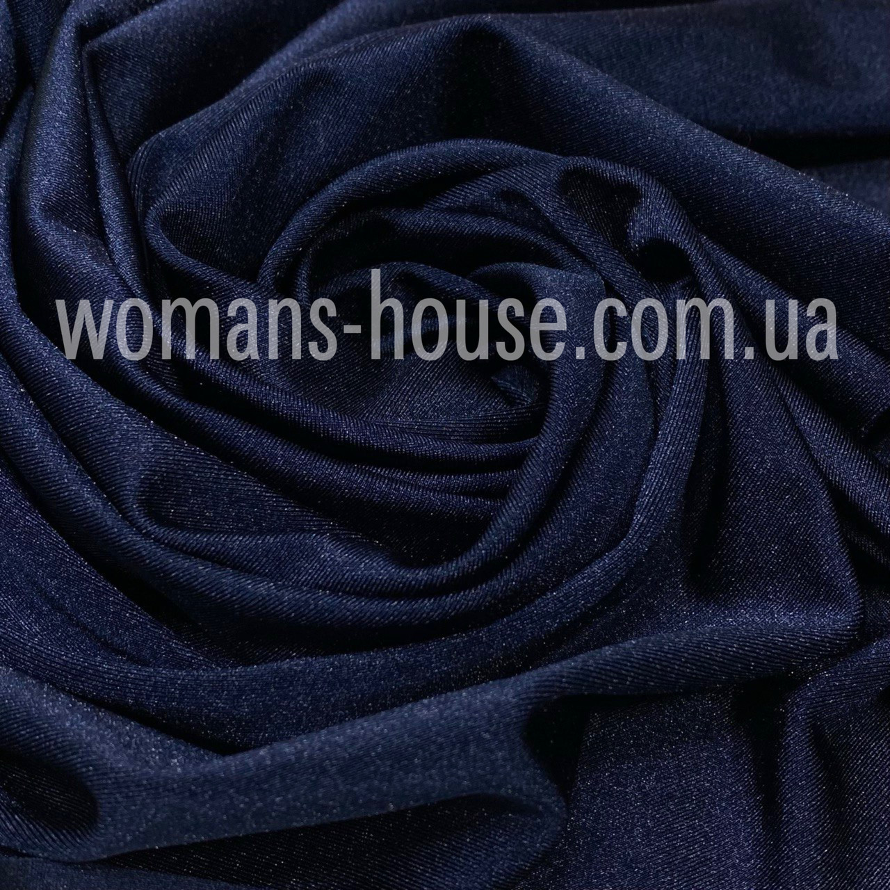 Трикотаж біфлекс Темно-синій, фото 1