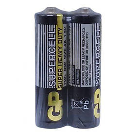 Батарейки GP SUPERCELL 15PL-S2 соляна R6, AA, 2 штуки [tsi255952-TSI]
