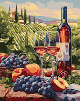 Картина за номерами Фруктове вино ©art_selena_ua Ідейка 40х50 см (KHO5702), натюрморт, живопис за цифрами