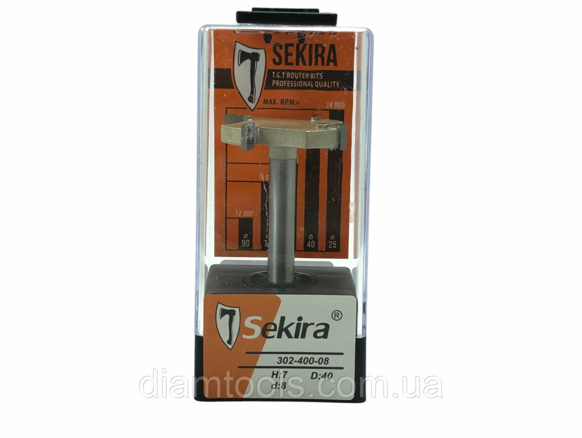 Фреза для вирівнювання площини Sekira D40 d8 L72 h7 (08-302-400)