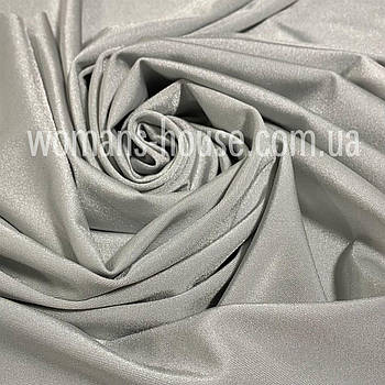 Тканина біфлекс блискучий Світло-сірий