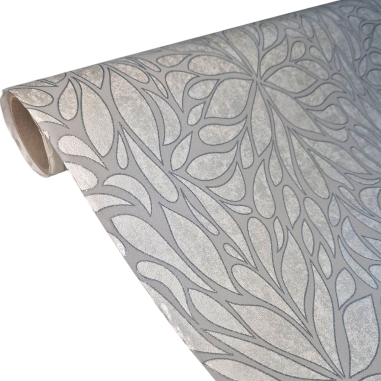 Шпалери вінілові 10.05 × 1.06 м Marburg 57316, сірі для спальні, вітальні, кухні, коридору, ванної кімнати, фото 1