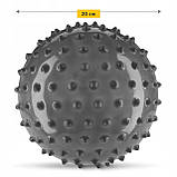 М'яч для пілатесу, йоги, реабілітації 4FIZJO 20 см (масажний) Black (P-5905973402330), фото 3