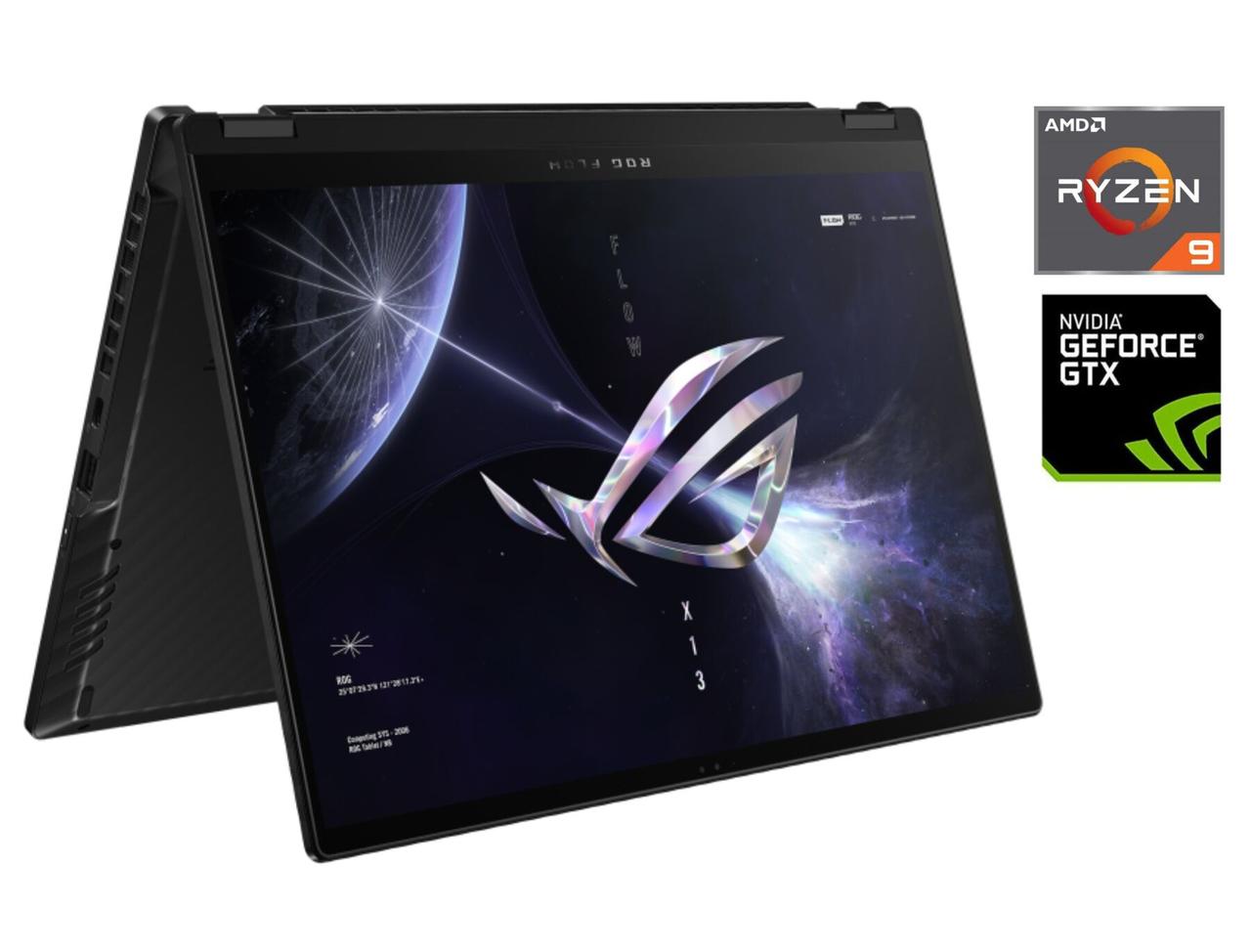 Ноутбук Asus Rog Flow x13 GV301QH/ 13.4" 3840x2400 Touch/ Ryzen 9 5980HS/ 32GB RAM/ 1000GB SSD/ GTX 1650 4GB