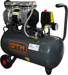 Поршневий повітряний компресор GTM KAW750-24L, 24 л, безоливний