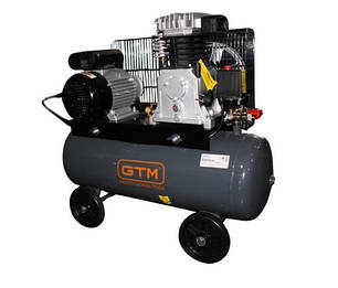 Поршневий повітряний компресор GTM KCH2070A-50L, 50 л, ремінний, фото 1