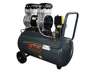 Поршневий повітряний компресор GTM KCW1500-50L, 50 л, безоливний, фото 1