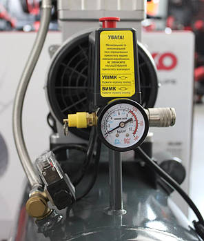 Поршневий повітряний компресор GTM KCW1500-50L, 50 л, безоливний, фото 3