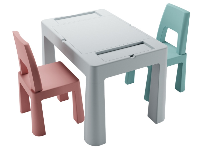 Комплект меблів TEGGI MULTIFUN + 2 стільця turquoise old rose grey, фото 1
