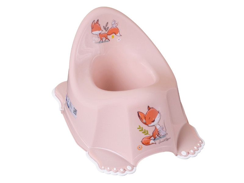 Антиковзкий дитячий горщик FOREST FAIRYTALE light pink