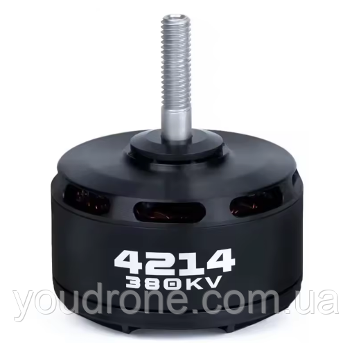 KLES 4214-380KV - безколекторний мотор для FPV з тягою 4.39 кг та потужністю 2120W / Двигун для FPV з діаметром вала 6.0 мм.