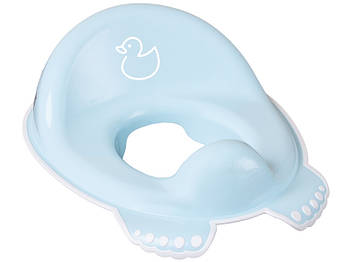 Накладка дитяча антиковзка на сидіння унітазу DUCK  light blue