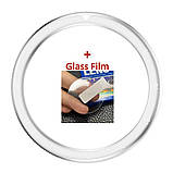 Безель металевий для смарт годинника Xiaomi Watch S3/S4 Silver-2 + захисне скло, фото 3