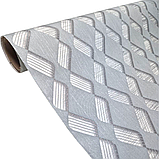 Шпалери вінілові 10.05 × 1.06 м Marburg 33603, сірі, блакитні для спальні, вітальні, кухні, коридору, ванної кімнати, фото 2