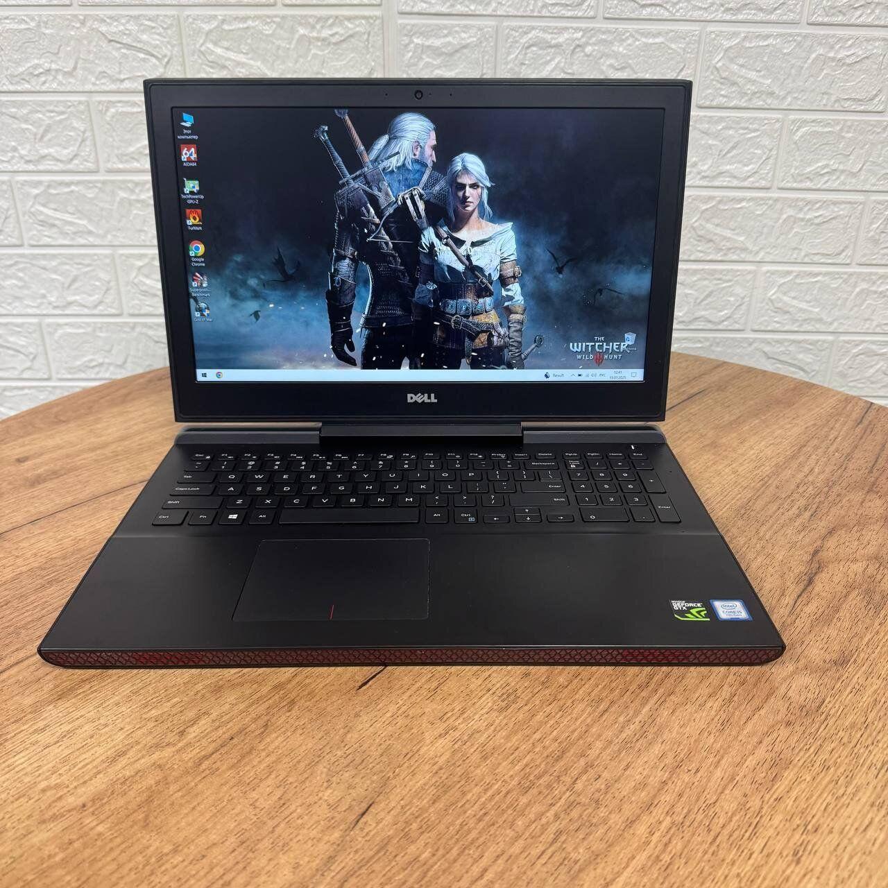 Б/в Ігровий ноутбук Б-клас Dell Inspiron 15 Gaming 7567 15.6" 1920x1080| i5-7300HQ| 8GB RAM| 1000GB SSD| GTX 1050 4GB