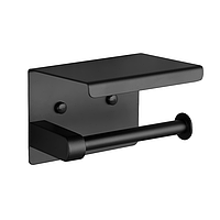 Тримач паперу з полицею Frap F502-6 (чорний)