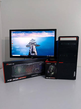 Б/в Комплект: Lenovo M800 MT| i5-6600| 16GB RAM| 256GB SSD+1000GB SSD+500GB HDD| GTX 550 Ti 1GB+LG 24MB37PM-B 24" 1920x1080, фото 1