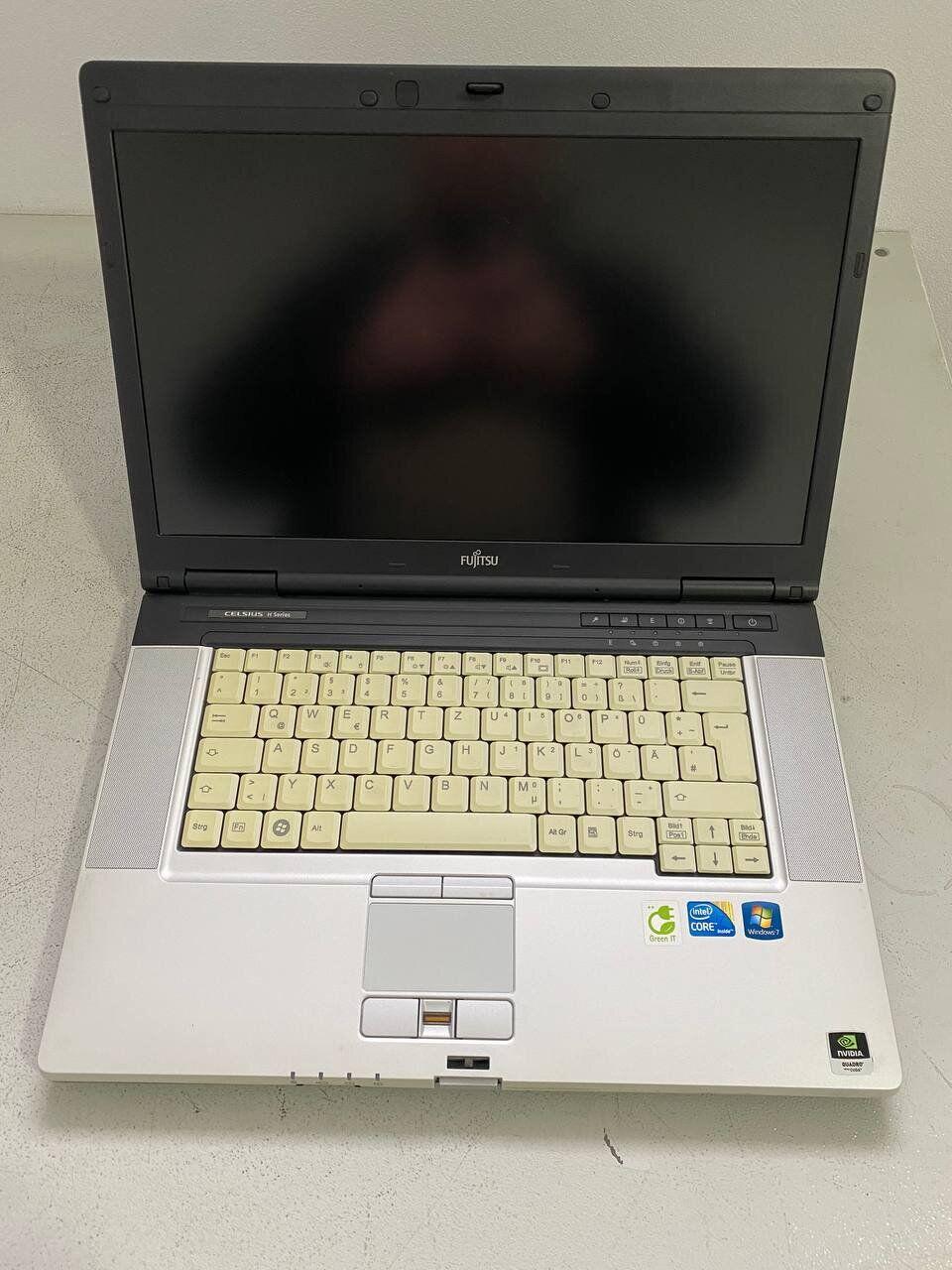 Б/в Ноутбук Fujitsu Celsius H700 15.6" 1920x1080| Core i7-620M| 8 GB RAM| 128 GB SSD| Quadro FX 880M 1GB