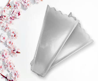 Упаковка конусна під квіти 14х38х80 см (208) прозора 100 шт/уп квіткова упаковка для букетів