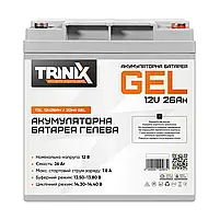 Акумуляторна батарея гелева 12В 26Аг Trinix TGL12V26Ah/20Hr GEL (44-00019), фото 3