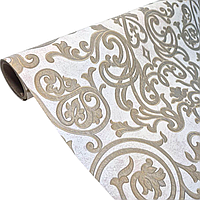 Шпалери вінілові 10.05 × 1.06 м Marburg 30053, пісочні, молочні, золотисті для спальні, вітальні, кухні, коридору