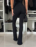 Штани клешені з розпіркою, фото 4