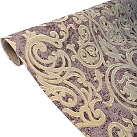 Шпалери вінілові 10.05 × 1.06 м Marburg 30054, коричневі, золотисті, пісочні для спальні, вітальні, кухні, коридору