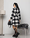 Стильна тепла сукня у клітку, фото 2