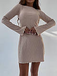 Сукня з рубчика із завʼязками, фото 5