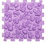 Ортопедичний килимок Пазли Мікс 10 елементів Пастель, фото 5