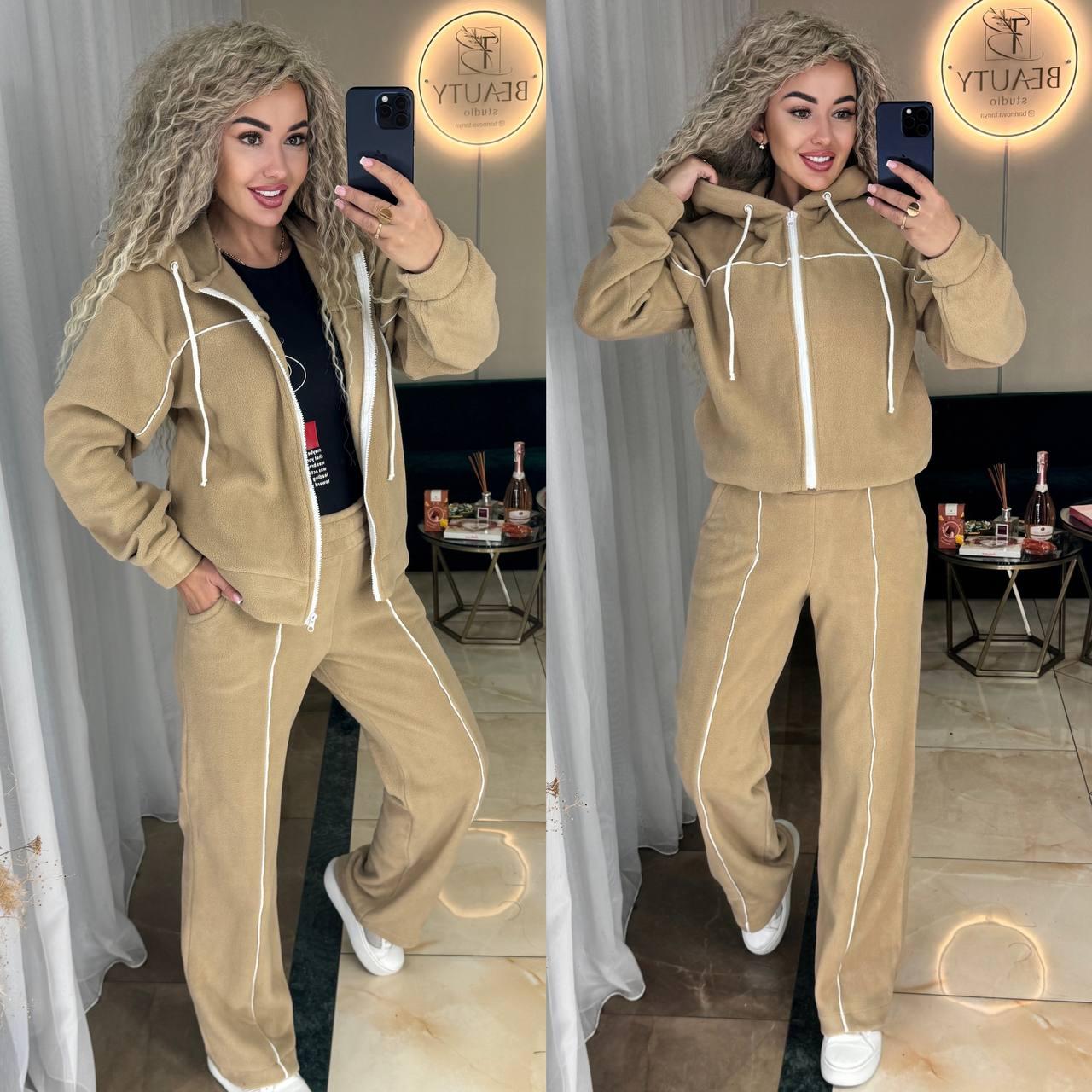 Жіночій теплий костюм на флісі, фото 1