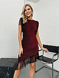 Жіноча вечірня сукня з люрексу, фото 4
