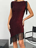 Жіноча вечірня сукня з люрексу, фото 7