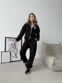 Жіночій теплий флісовий костюм на блискавці